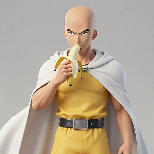 Saitama Eating Banana