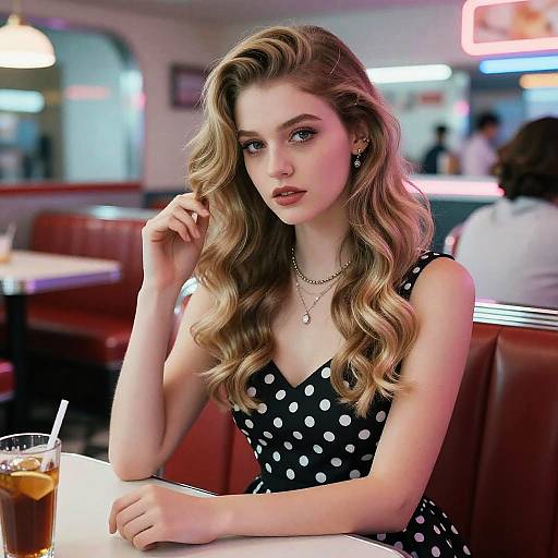 Retro Two-Tone Hair Fashion Editorial