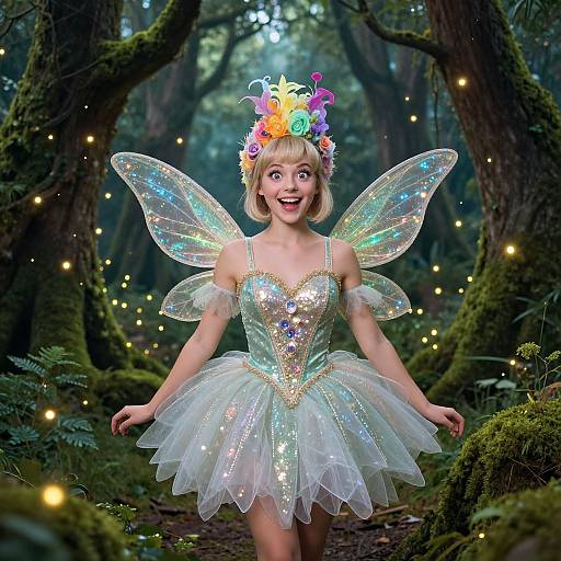 Magical Fairy Costume in Enchanted Forest