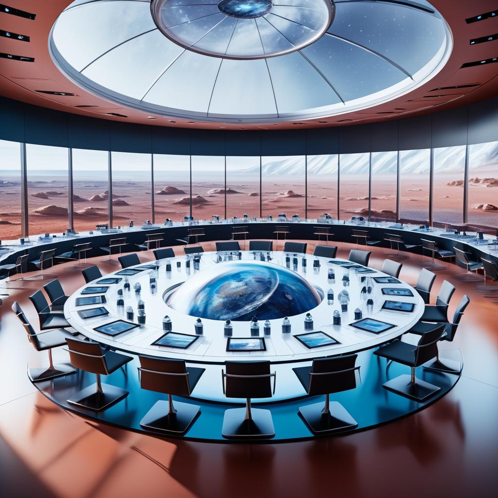 Scientific Conference Inside a Martian Dome