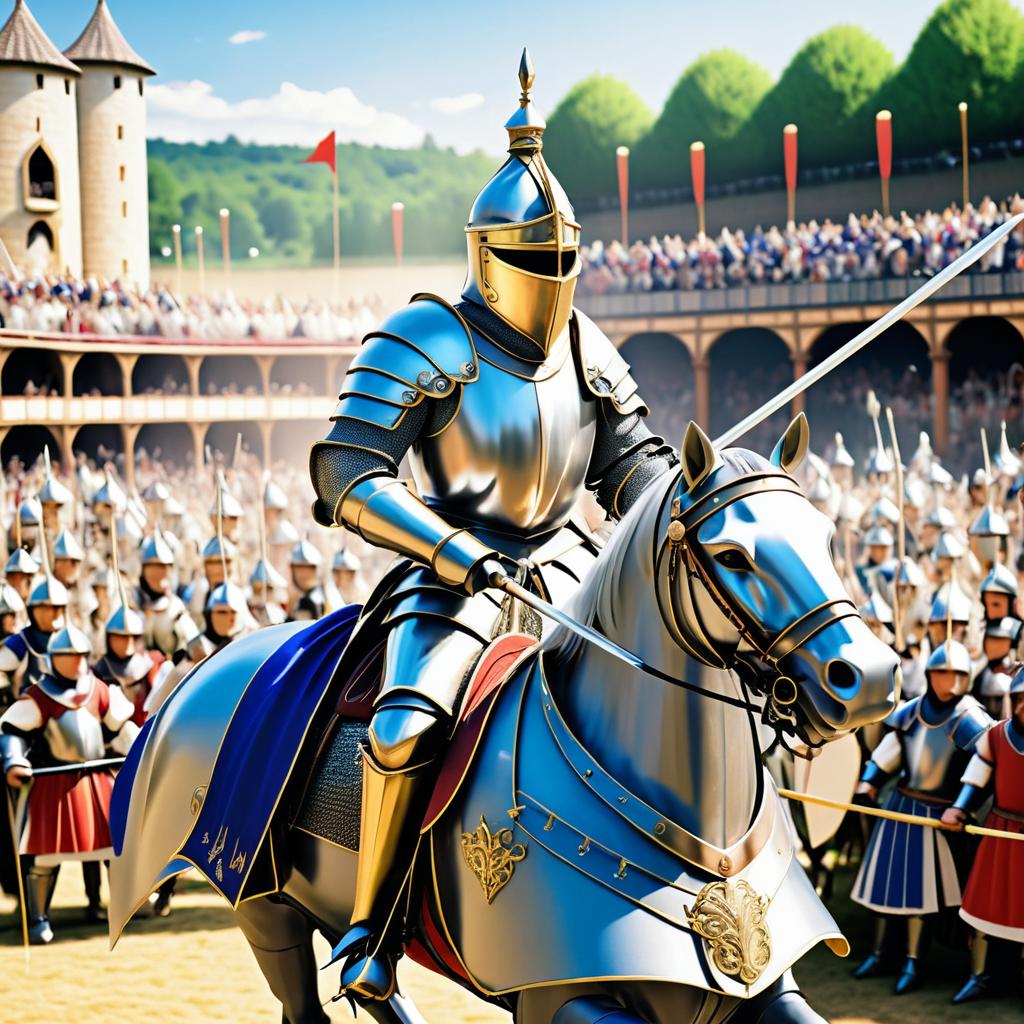 Noble Knight in Jousting Arena Scene