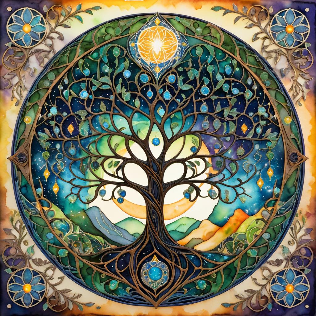 Whimsical Tree of Life Artistry