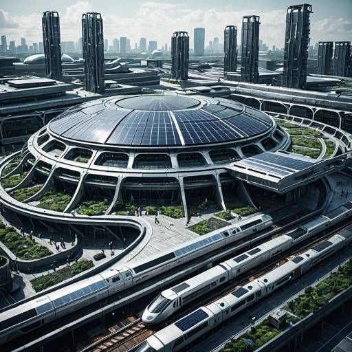Futuristic Sustainable Transportation Hub