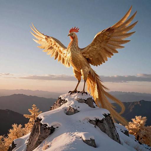 Majestic Phoenix at Sunrise on Summit