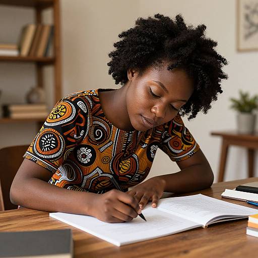 African Style Woman Drawing