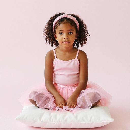 Innocent Little Girl Studio Portrait