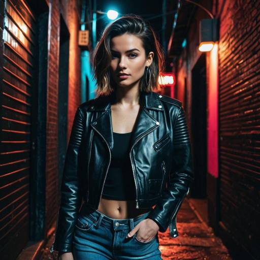 Fashion Editorial: Neon Alley Crop Style