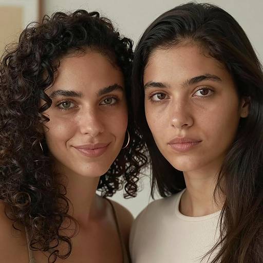 Portrait of Two Diverse Women Together