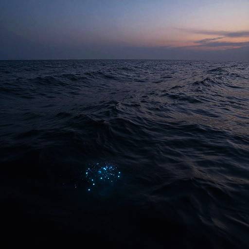 Infinite Deep Ocean Twilight Scene