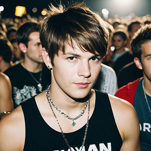 Young Man at Rave Party