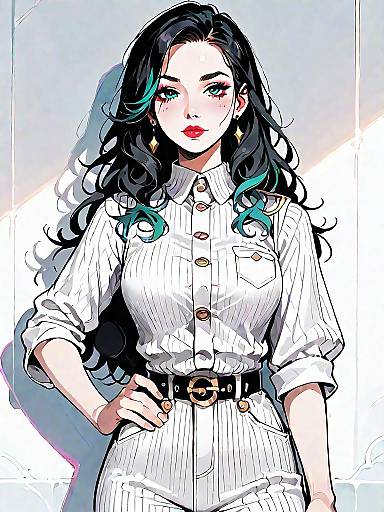 Sophisticated Fashion: Woman in Jumpsuit