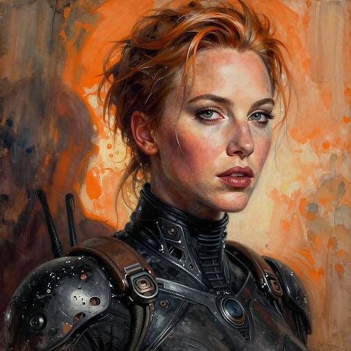 Ultra-High Detail Cyberpunk Portrait