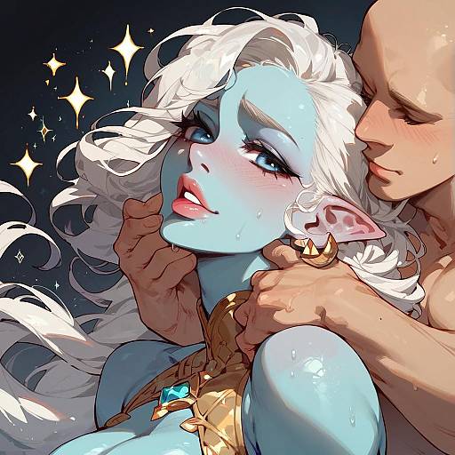 Aqua Skin Sparkle with Colorful Flair