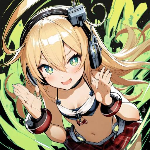 Illustration of Albacore (azur lane), azur lane in the style of Vashperado