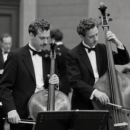 Vintage Musicians in Black and White