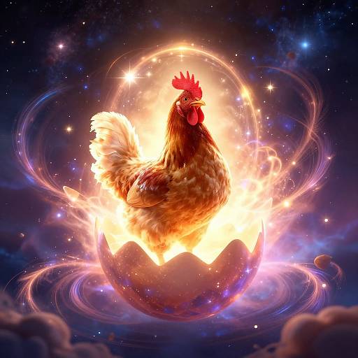 Divine Cosmic Chicken Emergence
