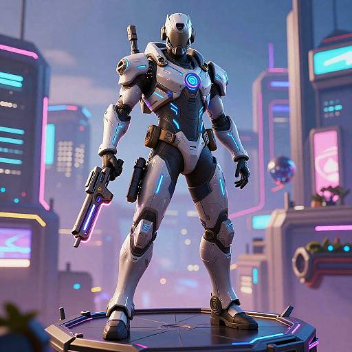Futuristic Fortnite Elite Combatant Skin