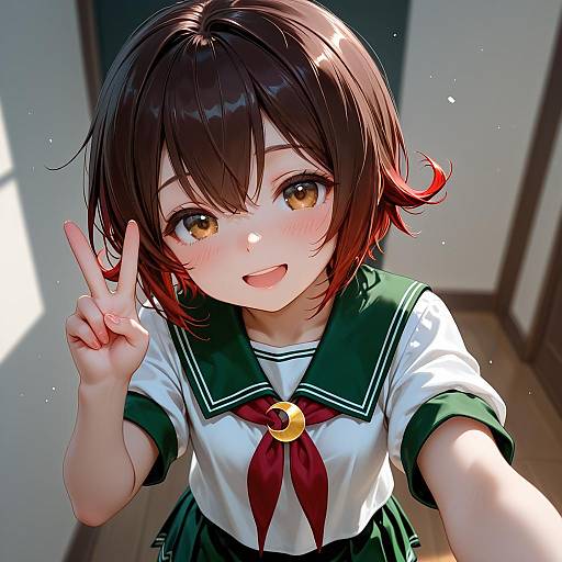 Illustration of Mutsuki kai ni (kancolle), kantai collection in the style of Aleriia v