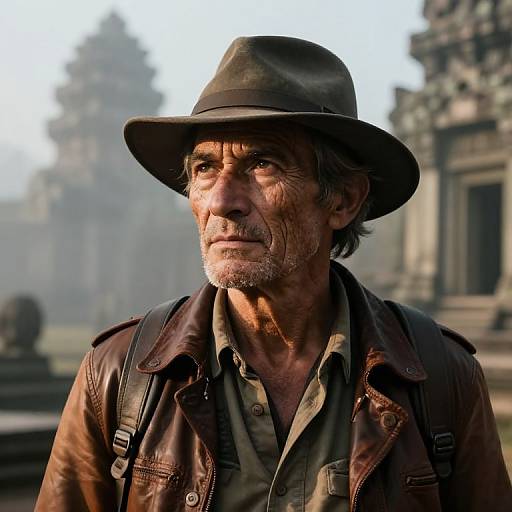 Photorealistic Portrait of Seasoned Explorer