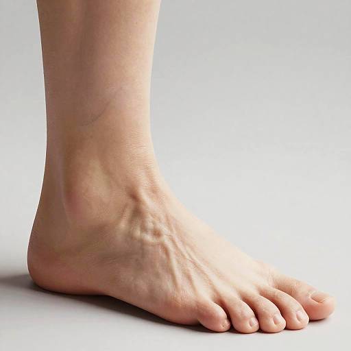 Photorealistic Detailed Close-Up of Foot