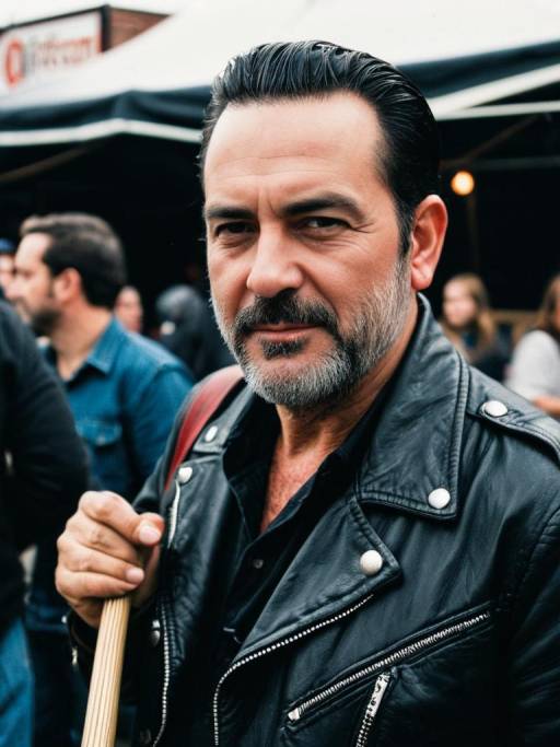 Candid Festival Portrait of Negan Costume