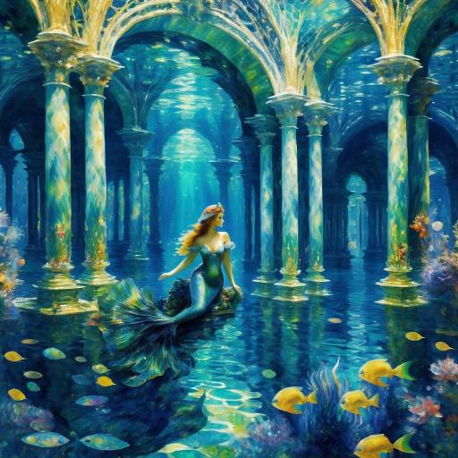 Mermaid in Underwater Palace