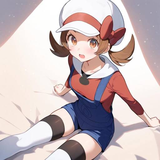 Cute Lyra Pokémon Girl Character