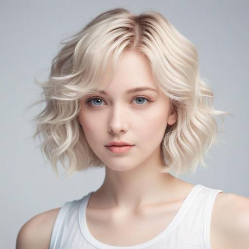 Soft Anime Portrait of Young Woman