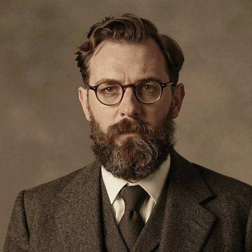 Vintage Portrait of Distinguished Man