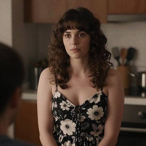 Candid Kitchen Portrait of a Woman