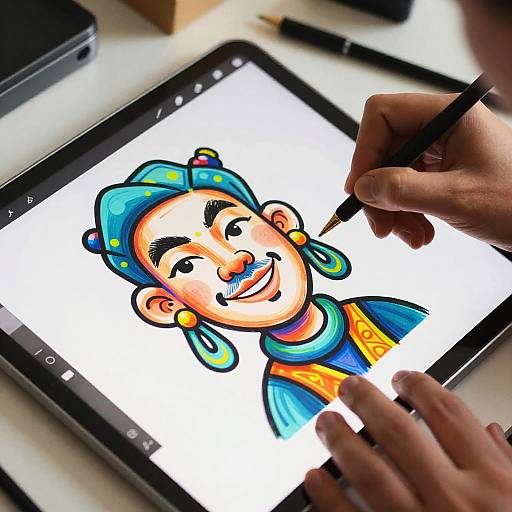 Whimsical Digital Caricature Creation