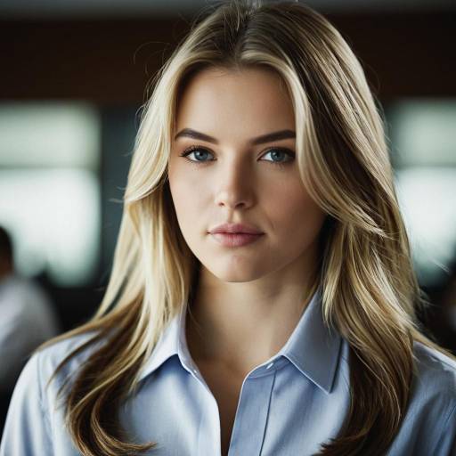 Photorealistic Business Casual Blouse Portrait