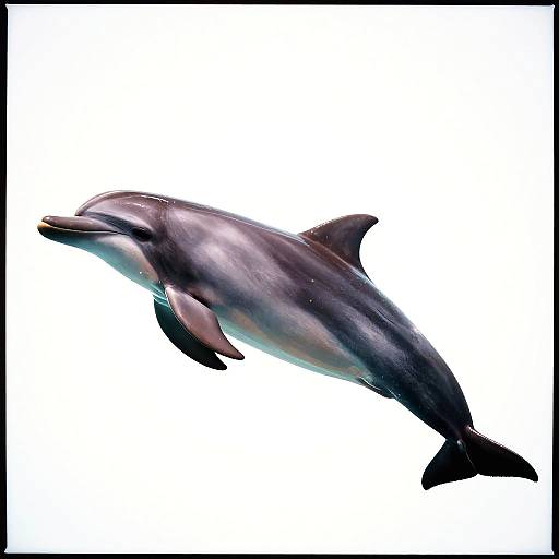 Hyper-Realistic Side-View Dolphin