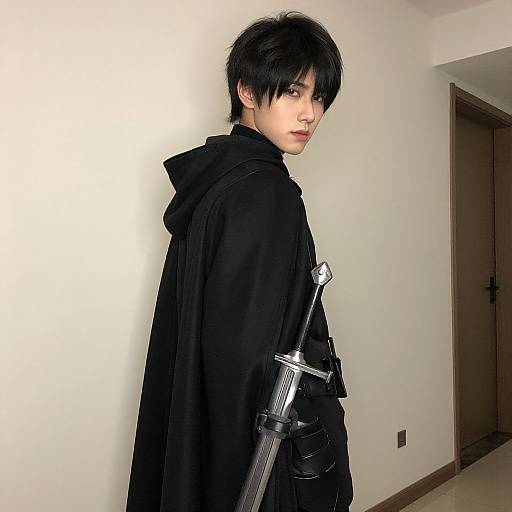 Realistic Male in Rey-Inspired Costume