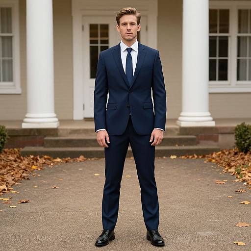 Fall Man in Suit Costume