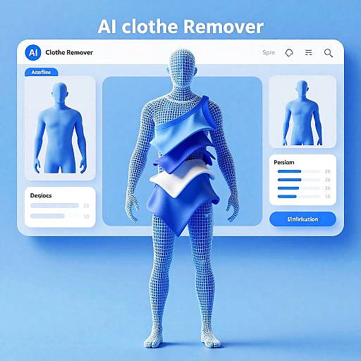 Futuristic AI Clothes Removal Interface