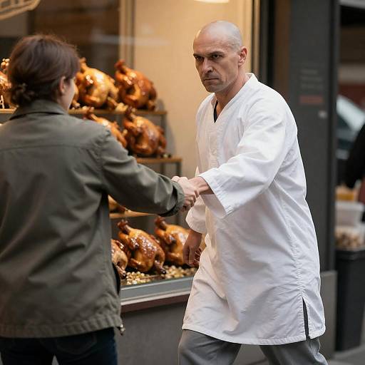 Urban Scene of a Stern Action