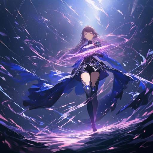 Epic Warrior in Enchanted Dusk Landscape