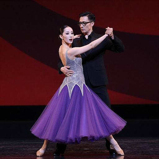 Dynamic Dance Performance on Stage