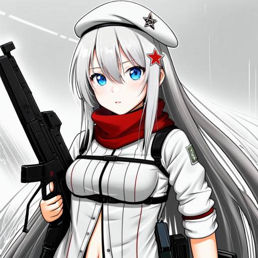 Illustration of 9a-91 (girls' frontline), girls' frontline in the style of Endou okito