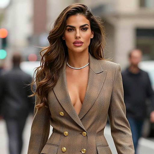 Confident Woman in Stylish Blazer