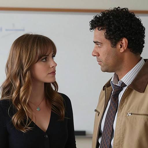 Serious Conversation Between Two People