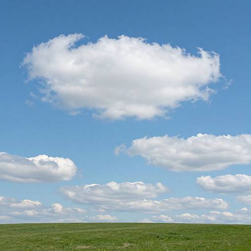Serene Sky Over Verdant Field