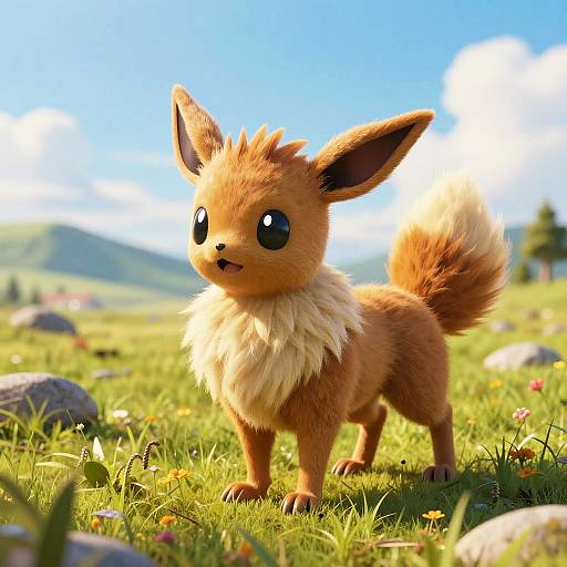 Ultra-Realistic Feral Eevee Portrait