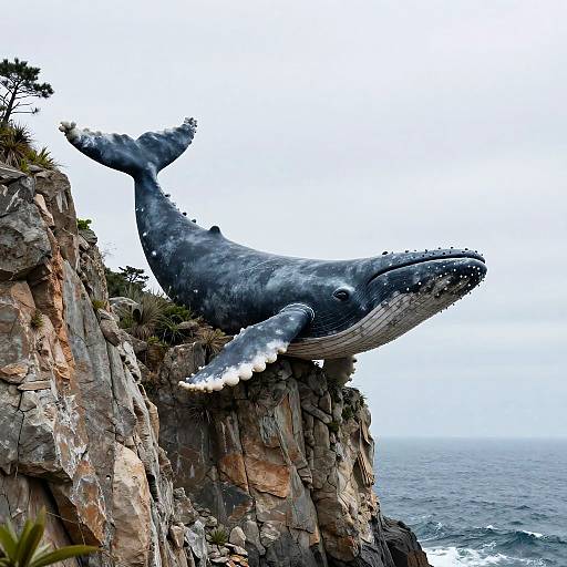 Epic Whale-Shaped Cliff Landscape