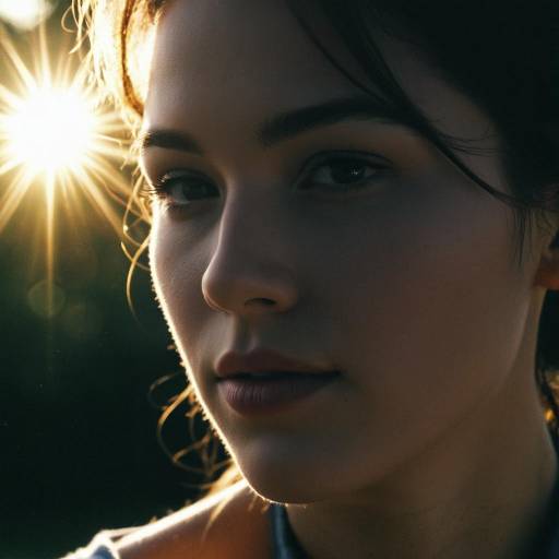 Photorealistic Portrait of Personified Sun