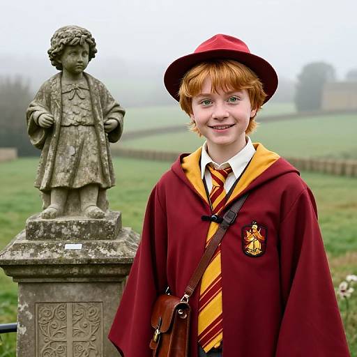 Teenage Girl as Ron Weasley