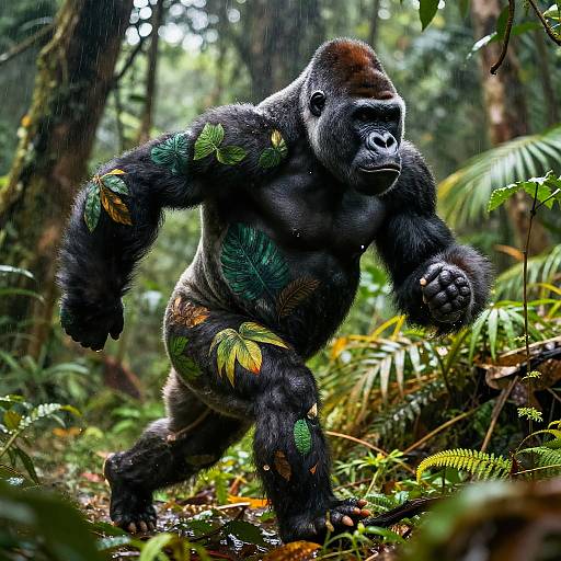 Hunchback Gorilla Racing Rainforest