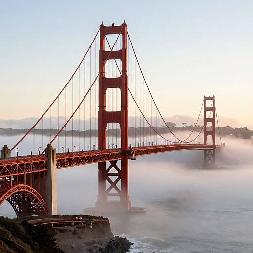 Golden Gate Bridge Above Clouds