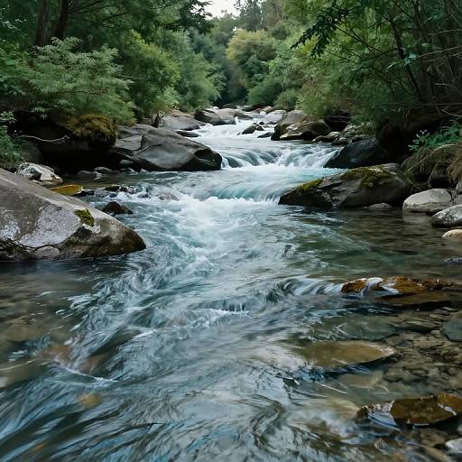 Liquid Glass River of Altered Memories